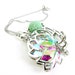 Rear View Mirror Charm, Car Accessories, Lotus Flower Car Charm, Rearview Car Charm, Crystal Flower, Lotus Car Necklace, Car Diffuser Charm
