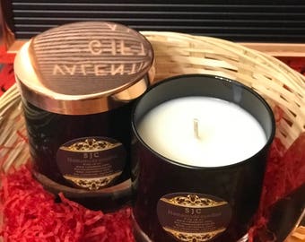 Luscious vanilla scented soy candles