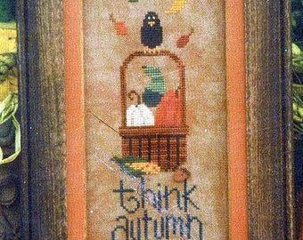 Think Autumn by Lizzie Kate Counted Cross Stitch Pattern/Chart