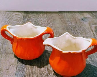 Vintage Creamer and Sugar Set