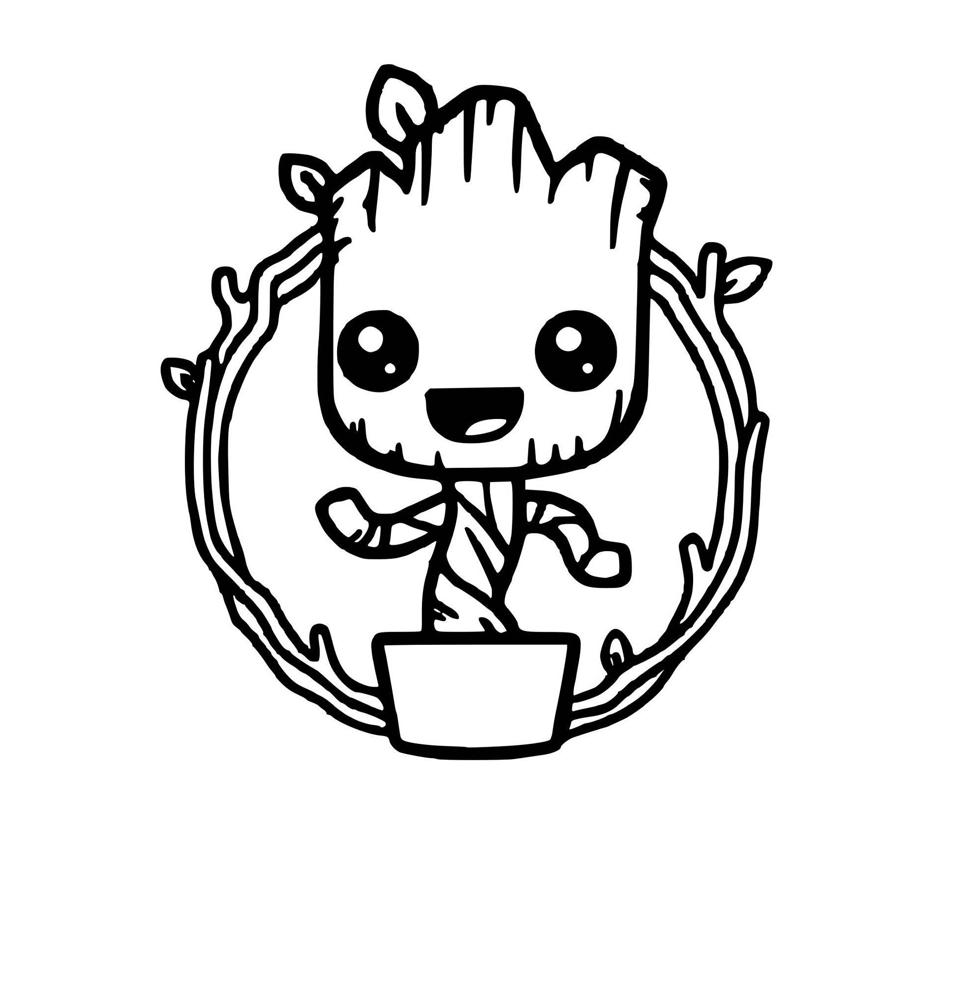 Download Baby Groot Decal Guardians of the Galaxy Decal Marvel