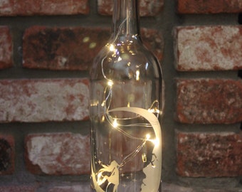 Moon Dancer Wine Fairy Light Bottle Clear