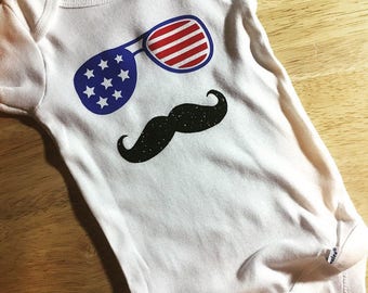 America Mustache Baby