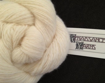 Recycled Lambswool/Angora Rabbit/Nylon Yarn, Reclaimed 3-ply Sport Weight Yarn, 1,446 yds available @ 0.03/yd