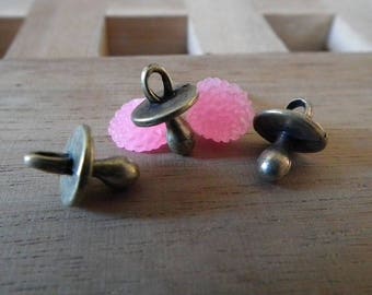 Bronze 13mm♥ X 10 PCs antique dummy charm ♥