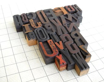 A to Z - Vintage Letterpress Wood Type Collection -VG106