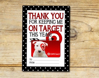 Keeping Me On Target, Thank You, Gift Card Holder, Printable, Instant Download, Teacher Appreciation, End of School Gift