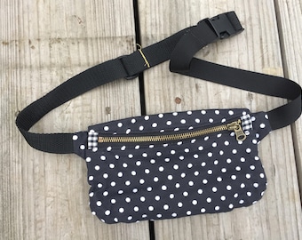 Dots + Gingham Waist Bag Fanny Pack