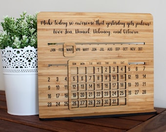 Perpetual Desk Calendar