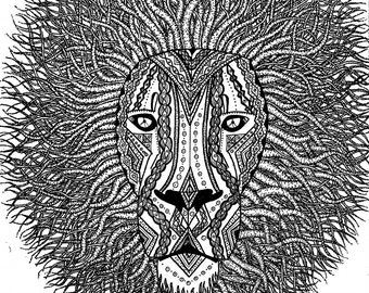Cosmic Lion Print