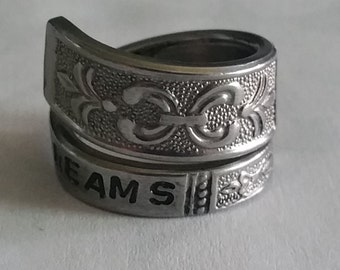Follow your dreams spoon ring