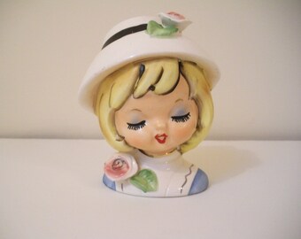 vintage Lego 7304 child headvase 5"