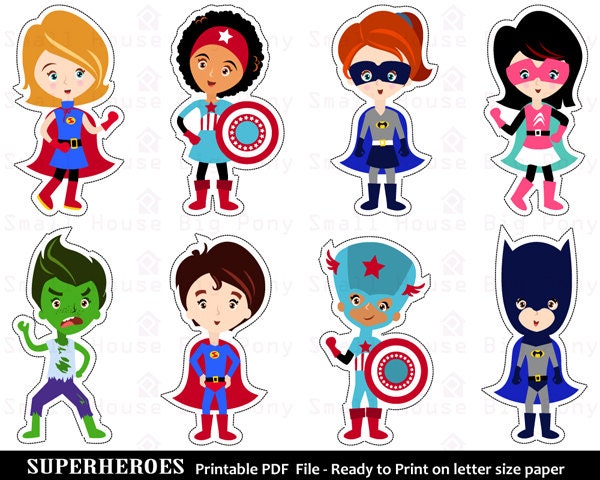 Superhero Clip art, Clipart , Printable Cut-Outs ...