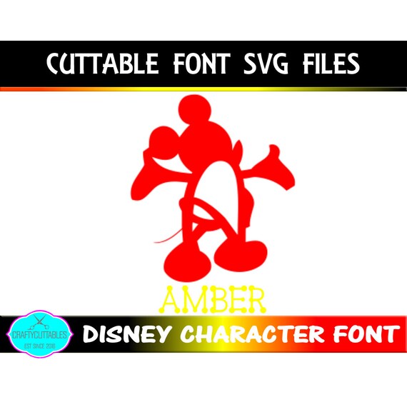 Download Disney Font SVG PNG Files Silhouette Cameo and Cricut Files