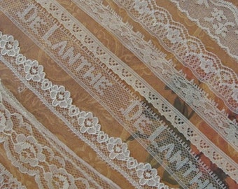 ONSALE Vintage and Antique Lace Lot N024 9 Yards