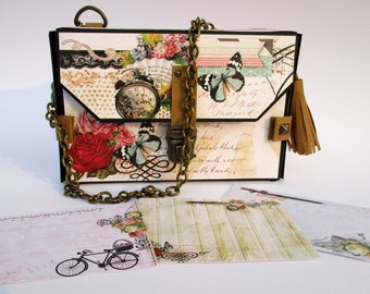 Mini Purse Scrapbook Album Tutorial (Video plus PDF) Instant Download