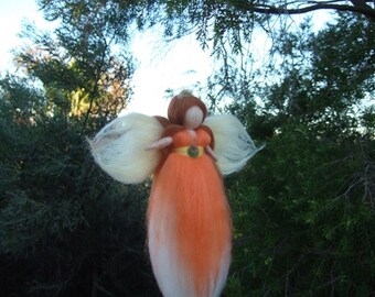 Autumn Fairy,Autumn Waldorf Inspired Fairy,Autumn Nature Table,Needle Felted Hanging Fairy - MADE TO ORDER