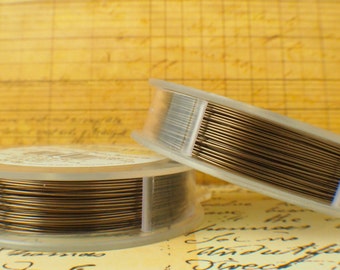 Antique Brass Artistic Wire - Permanently Colored - You Pick Gauge 10, 12, 14, 16, 18, 20, 22, 24, 26, 28, 30 – 100% Guarantee