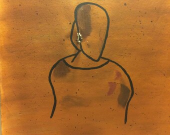 Oil painting of a Cape verdean woman