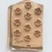 Vintage Buttons - Beige,Tan, Sand Flower Shaped Buttons - Shank Backs - Set of 10 on Original Card - Unique Collectible Buttons