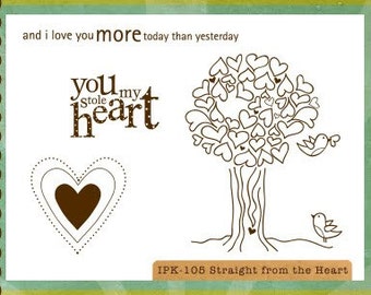 CLEARANCE Ippity Stamps - Straight from the Heart