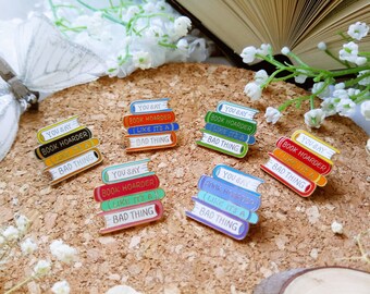 Book Hoarder - enamel pin