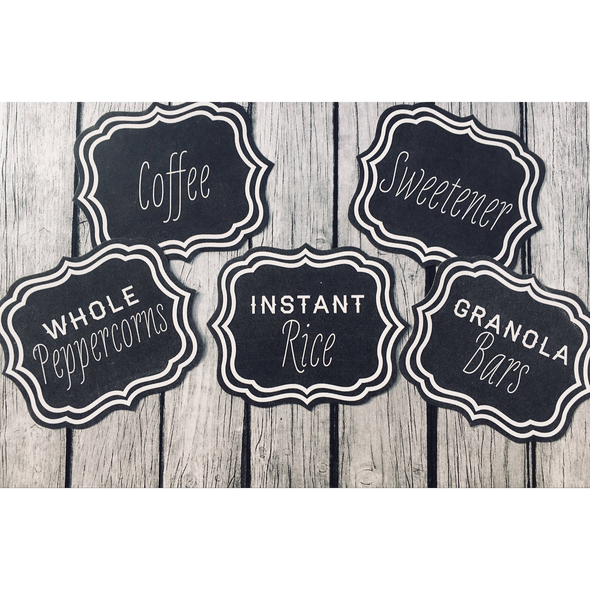 Chalkboard Pantry Labels Chalkboard Labels Foodie Gift