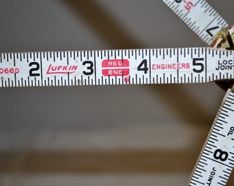 Vintage Lufkin Engineers Folding Ruler