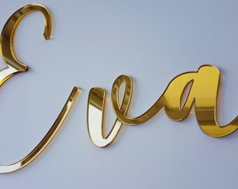 Personalised name wall sign