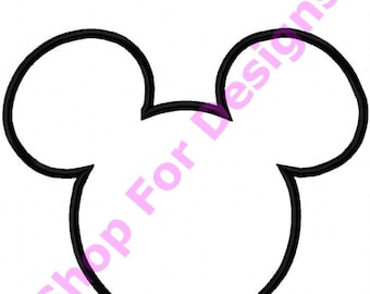 Mickey mouse outline | Etsy