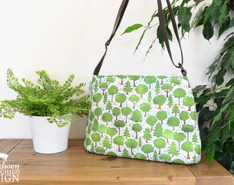 Trees Handbag, Cross Body Bag, Shoulder Bag, Woodland Bag, Nature Print
