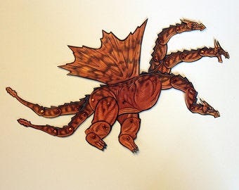 King Ghidorah Articulated Ghidrah Paper Doll