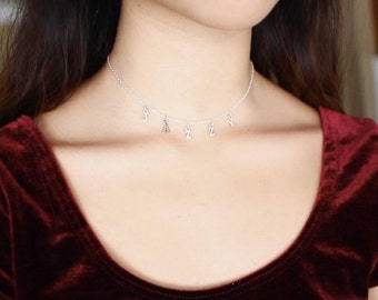 Personalized Choker Necklace / Initial Choker Necklace / Name Choker / Custom Name Necklace
