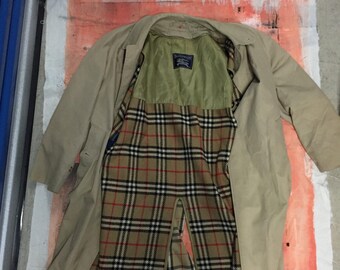 burberry lined trench coat