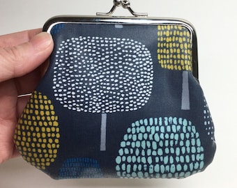 Kisslock Coin Purse - Trees