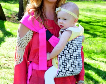 Custom Baby Carrier, hip carrier baby sling, ergonomic design, 100% cotton