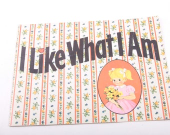 Vintage Illustrations, I like What I Am, Early Reader, Short Sentences, Illustrated, Vintage, Children's Book ~ The Pink Room ~ 170304