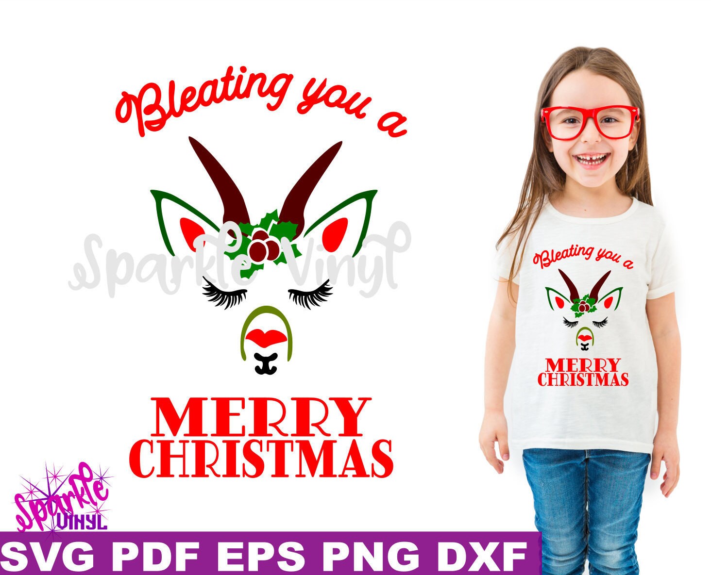Download Svg Goat Merry Christmas Goat Shirt Sign Printable Art Svg