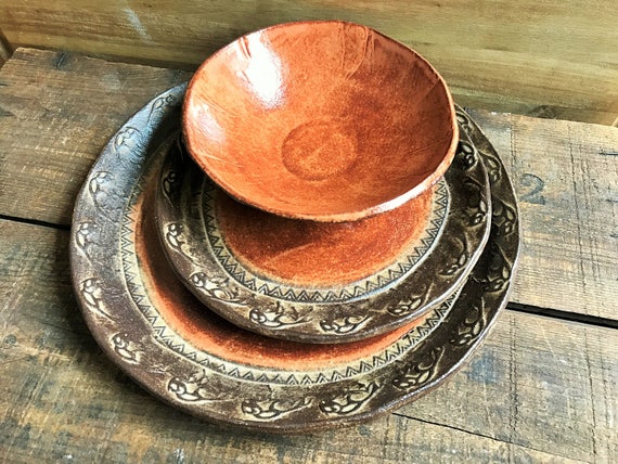 Wild Buffalo Dinnerware Set Native American Southwestern Wild Buffalo Dinnerware Set Native American Southwestern