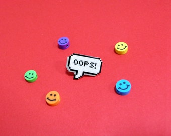 speech bubble pin "oops!"