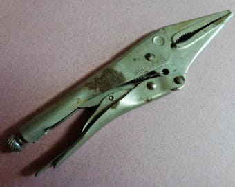 Craftsman Needle Nose Vise Grips vintage pliers USA 9 45349 small pliers