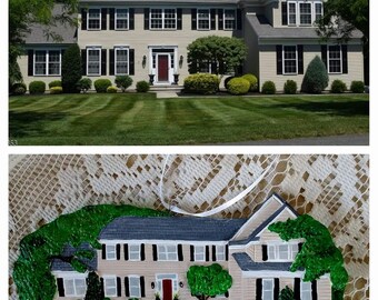 House Ornament, House Warming Gift, Personalized Gift, House Replica, Personalized ornament, Gift Ideas