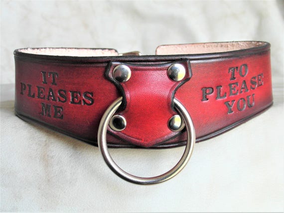 Bdsm Submissive Collar It Pleases Me Collar Ddlg Collar Sex