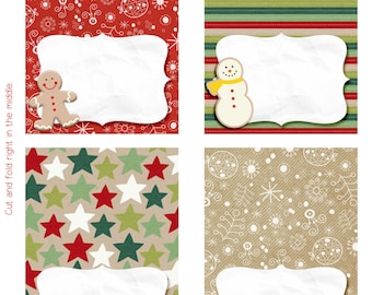Cookie Exchange Cookie Swap Tent Cards. Holiday Party Christmas Printable. Digital.
