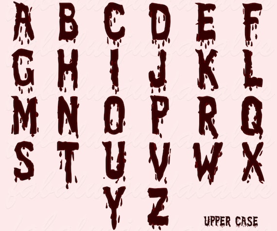 dripping bubble letters font