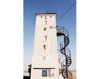 Architecture Photography - Aldeburgh Lookout Tower Fine Art Photograph - English Seaside Art - Beach House Decor - Vintage England