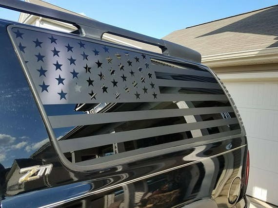 All Years Suburban/Yukon American Flag Decal XL Chevy Gmc