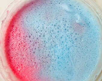 Cotton Candy Pink & Blue Fluffy Slime, Super Soft and Fluffy Slime 10oz container *not scented