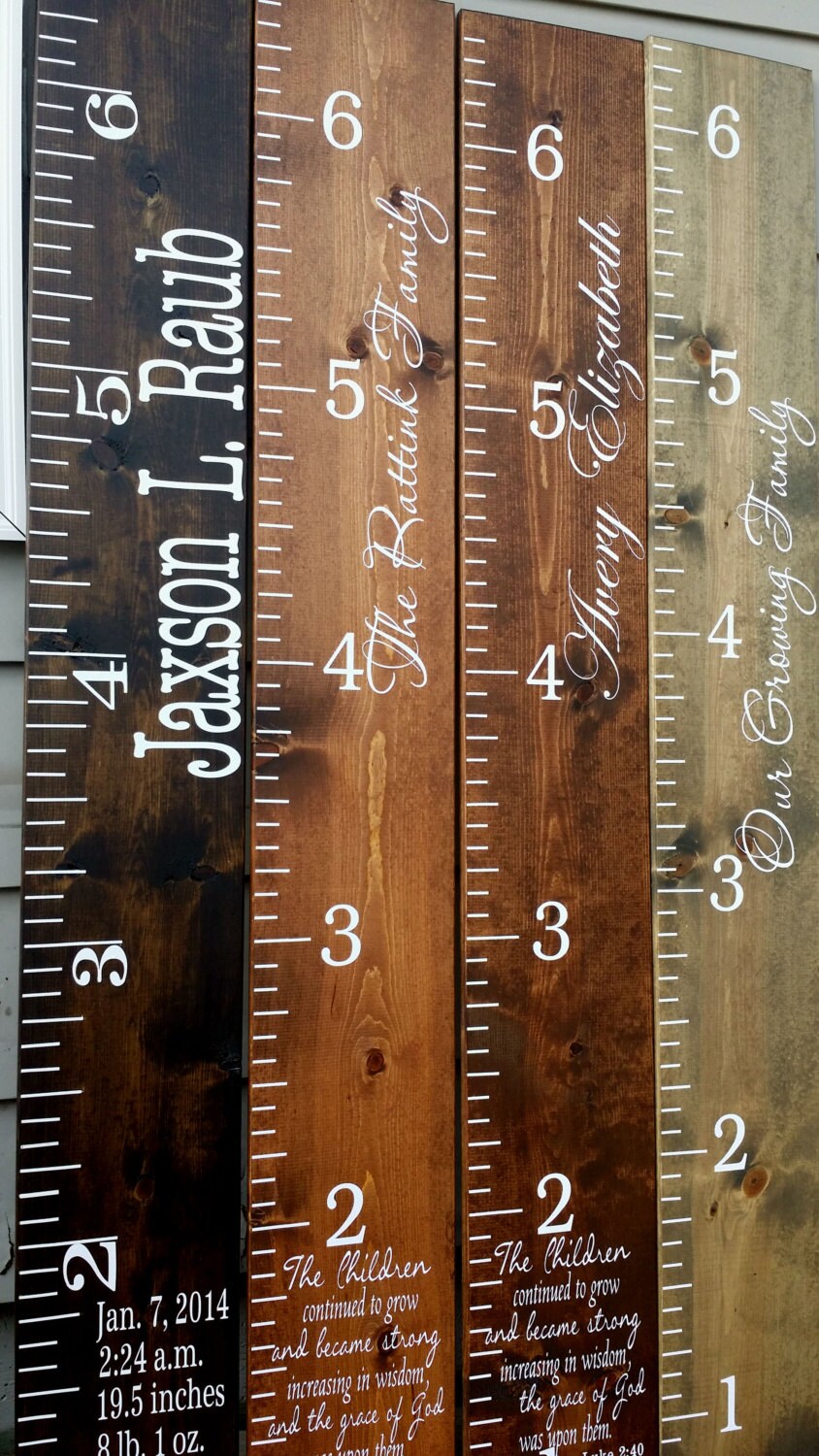 personalized growth chart wooden growth chart height chart custom wood growth chart