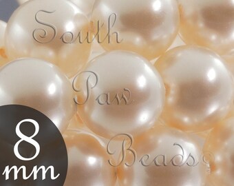 5810 Swarovski round pearls, 8mm Creamrose (25)